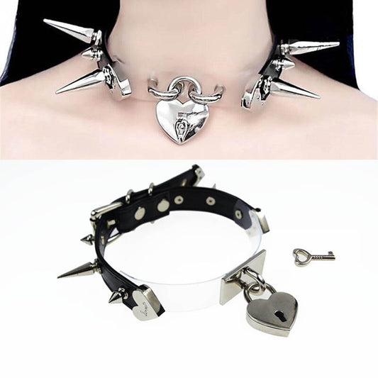 Collar Safe Herz abschließbare Choker-Halskette